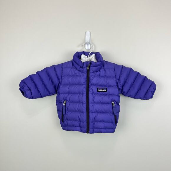 Patagonia Other - Patagonia Baby Down Sweater Coat Purple 3 Months